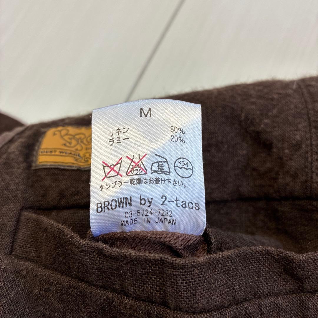 ブランド古着！日本製 BROWN by 2-tacs リネン×ラミー ジャケット