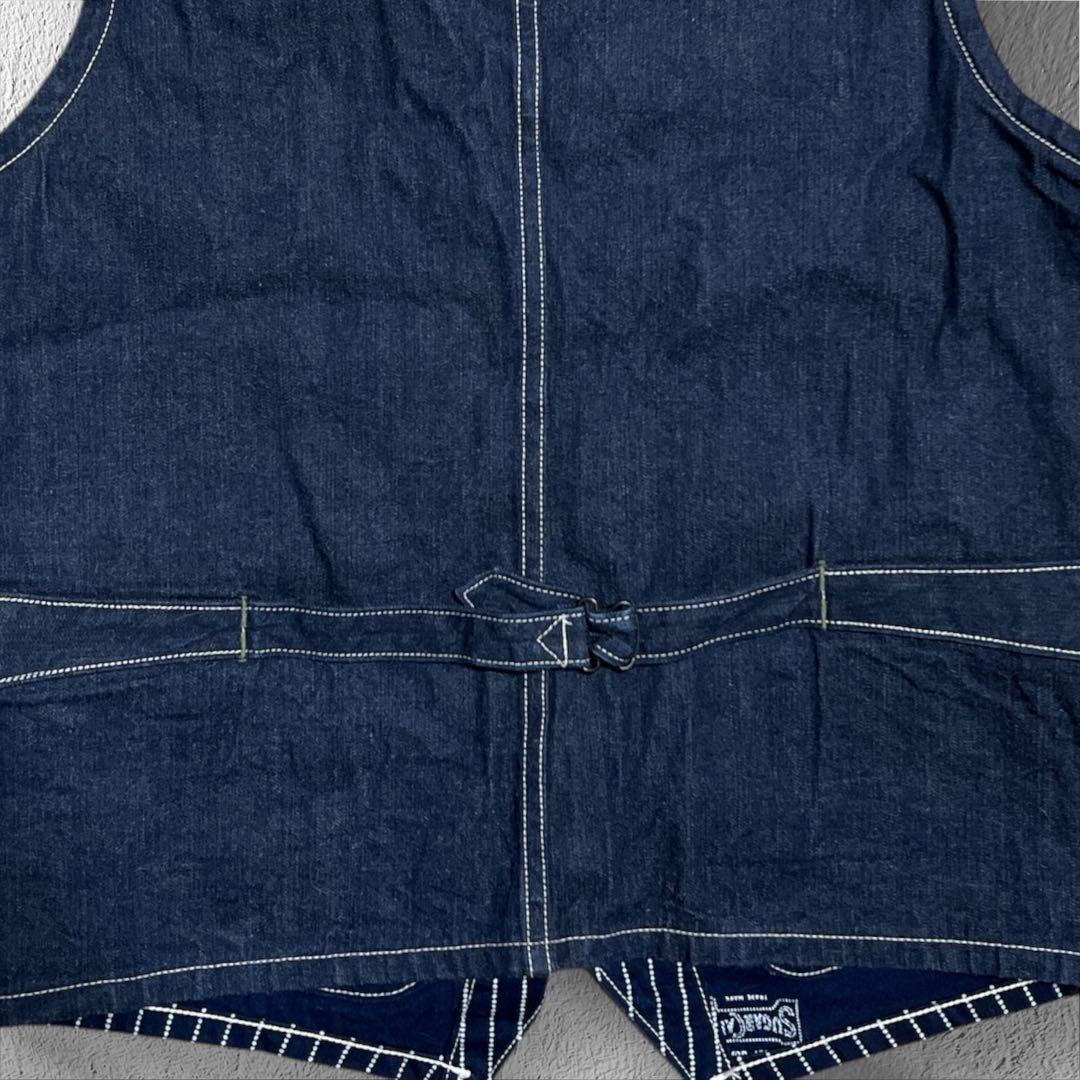 SUGAR CANE Star Denim ワークベスト 40 ウォバッシユ