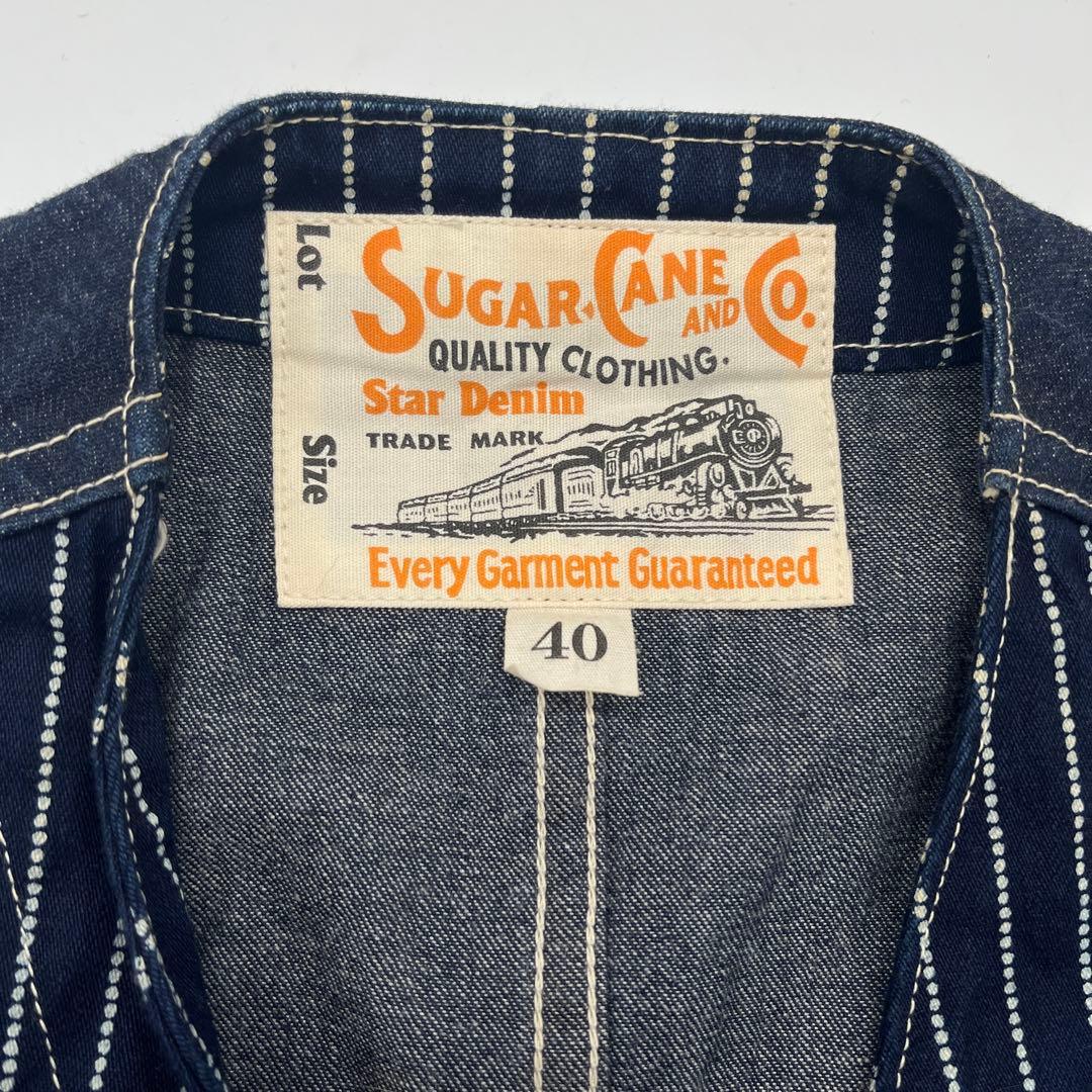 SUGAR CANE Star Denim ワークベスト 40 ウォバッシユ