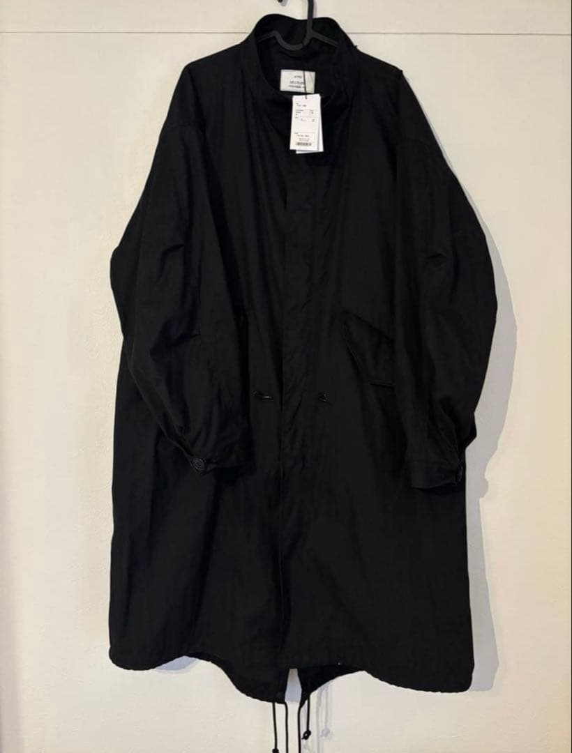 ジャケット・アウター HYKE 26ss M-65 FIELD COAT BLACK 5