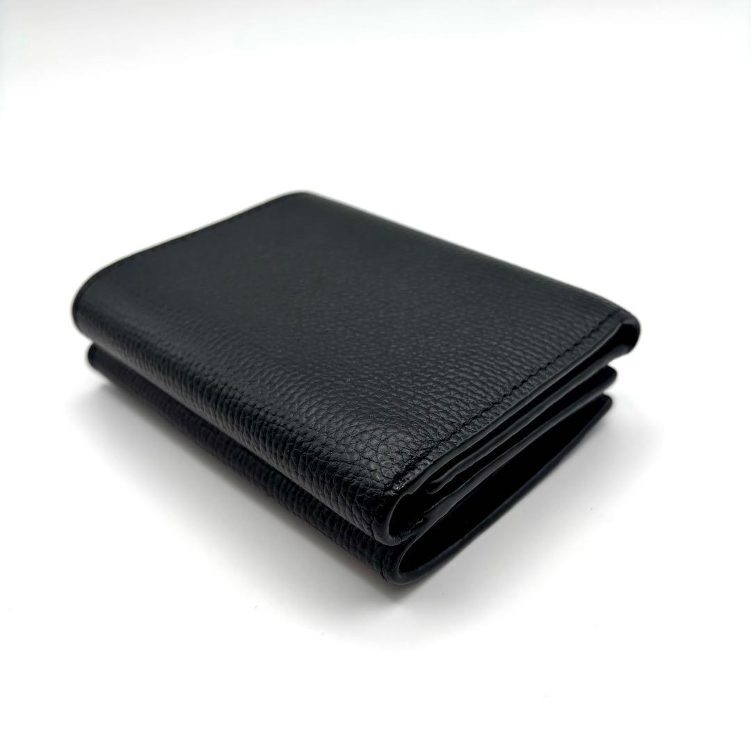 くるみ様 LOEWE ブラックレザー三つ折り財布