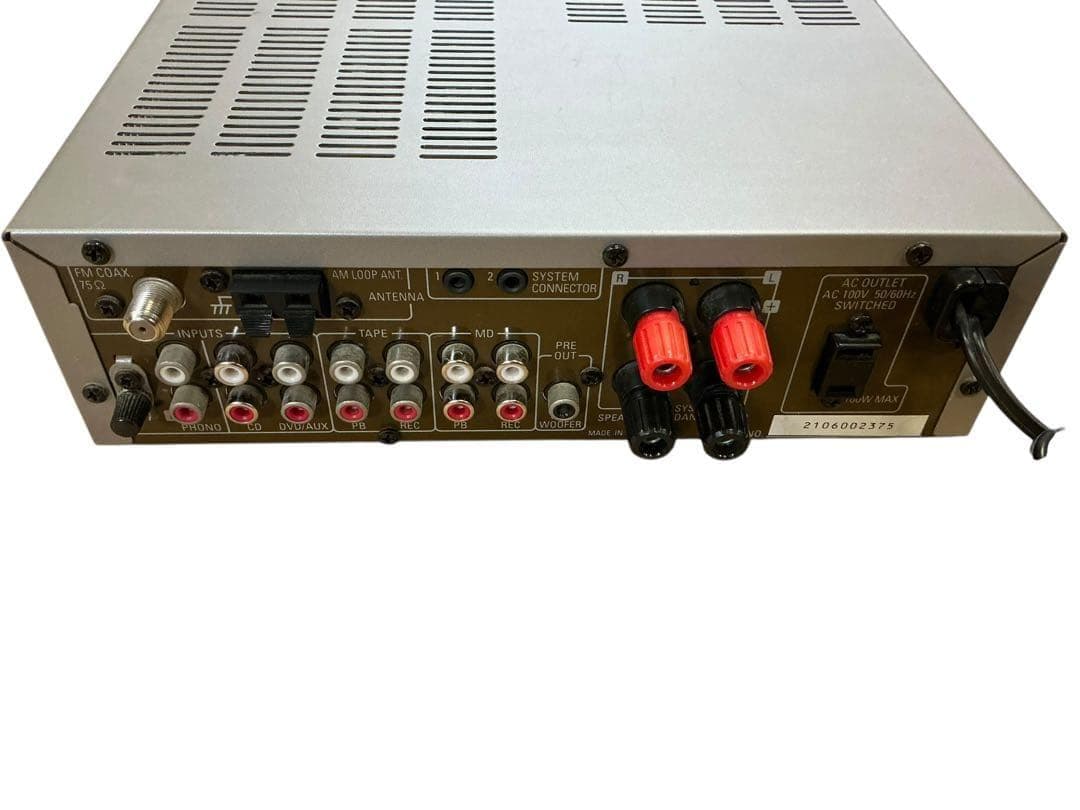 簡易動作確認　DENON DRA- F101 ステレオレシーバー