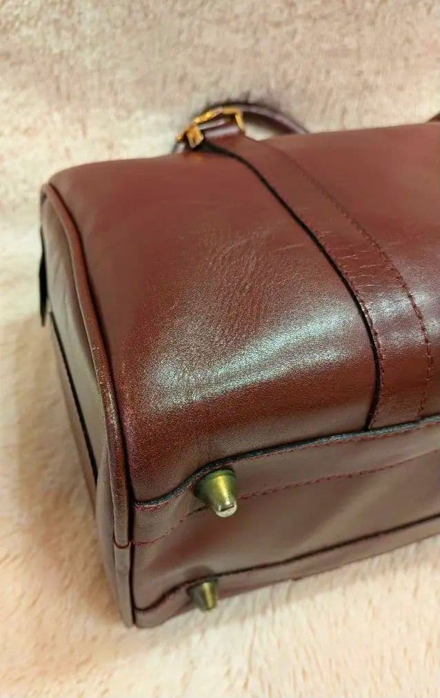 cartier カルティエ ミニボストンバック ボルドー