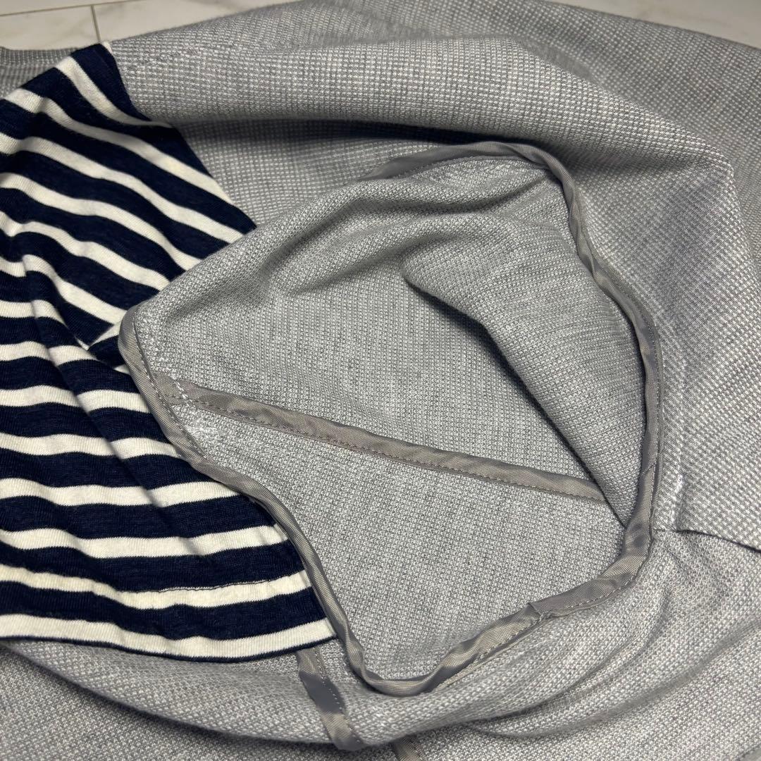 【美品】BURBERRY BLACK LABELグレー テーラードジャケット L