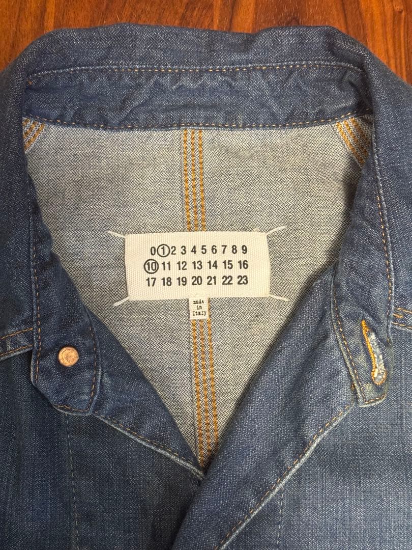 Margiela デニム　カバーオール　マルジェラ　ヴィンテージディストレスト