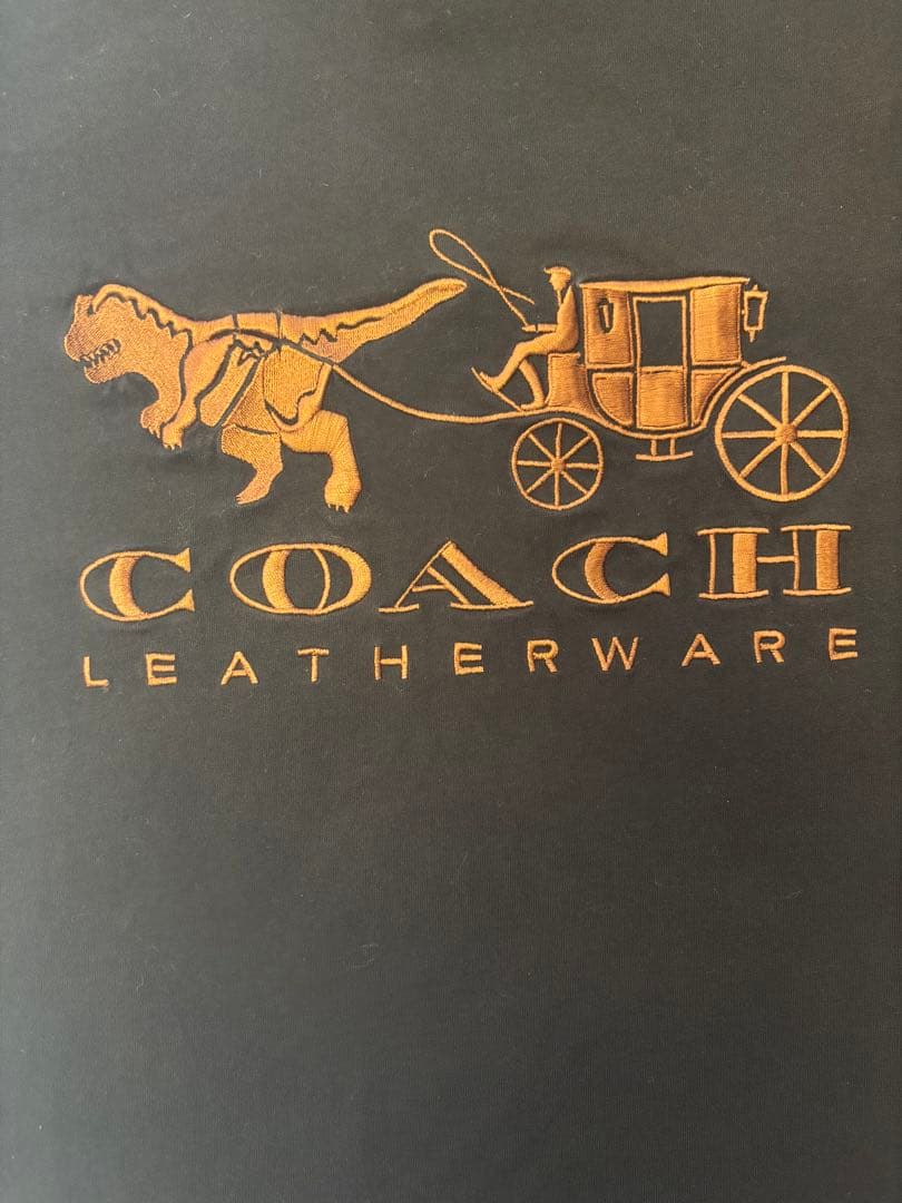 COACH コーチ レキシー＆キャリッジ刺繍 半袖Tシャツ S 黒