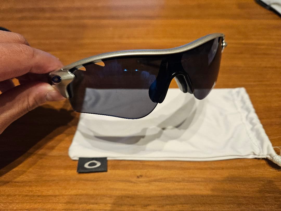 オークリー　OAKLEY サングラス シルバー/ブルー