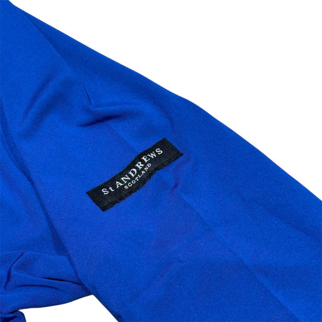 【50%オフ】定価1.3万円St Andrews 青 長袖シャツ ハイネック