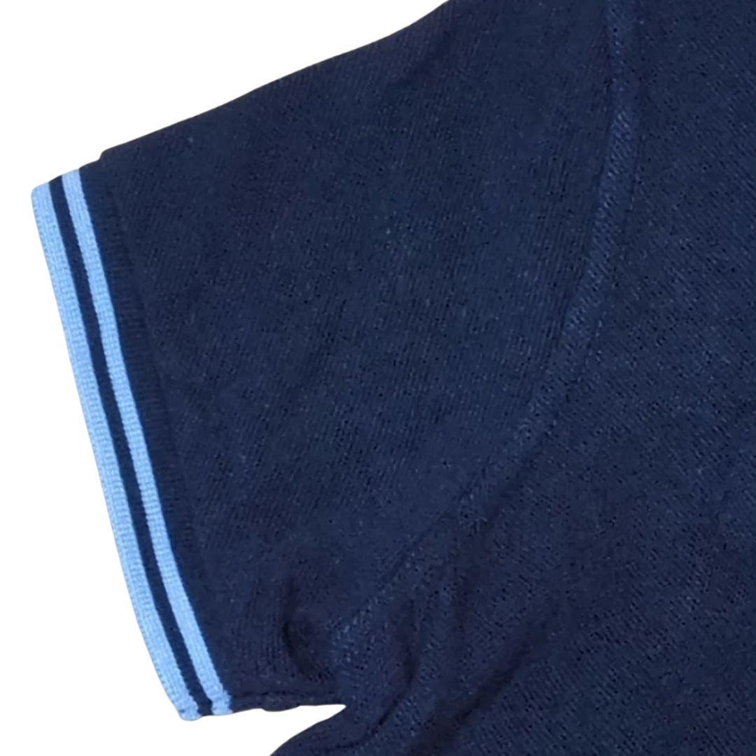 ✨美品✨フレッドペリー　ポロシャツ　ネイビー　コットン　 38（Ⅼ相当）　英国製
