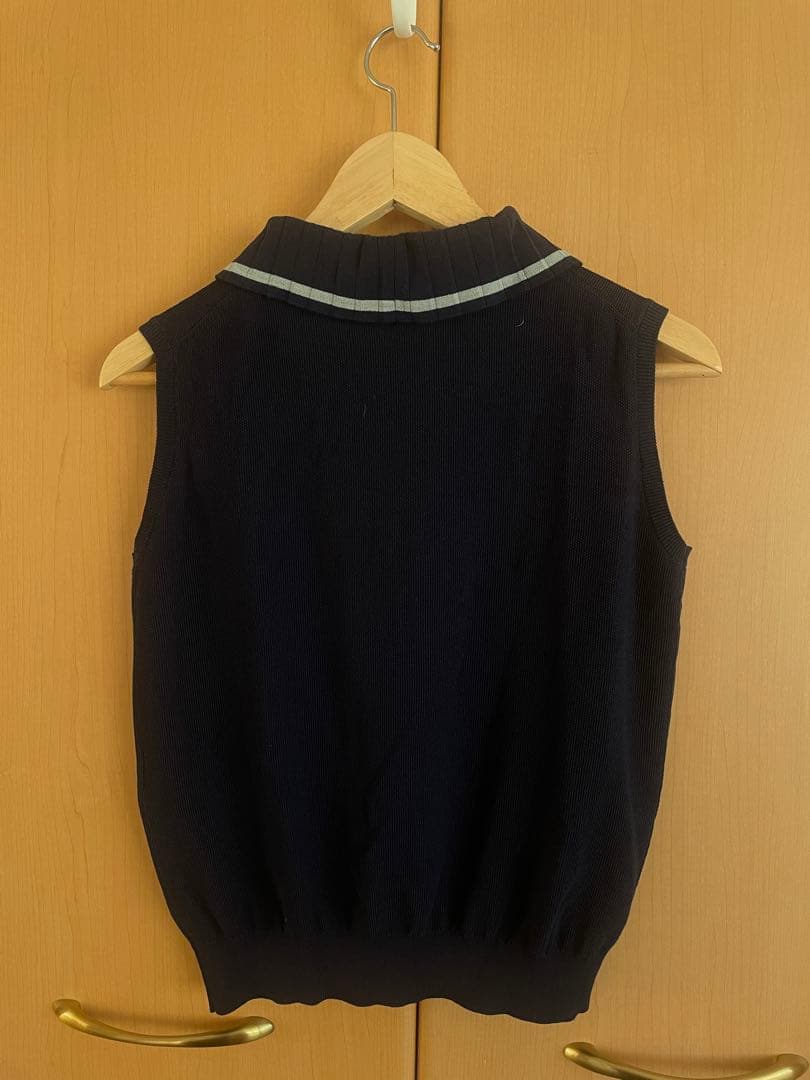 FRED PERRY ノースリーブポロシャツ ネイビー