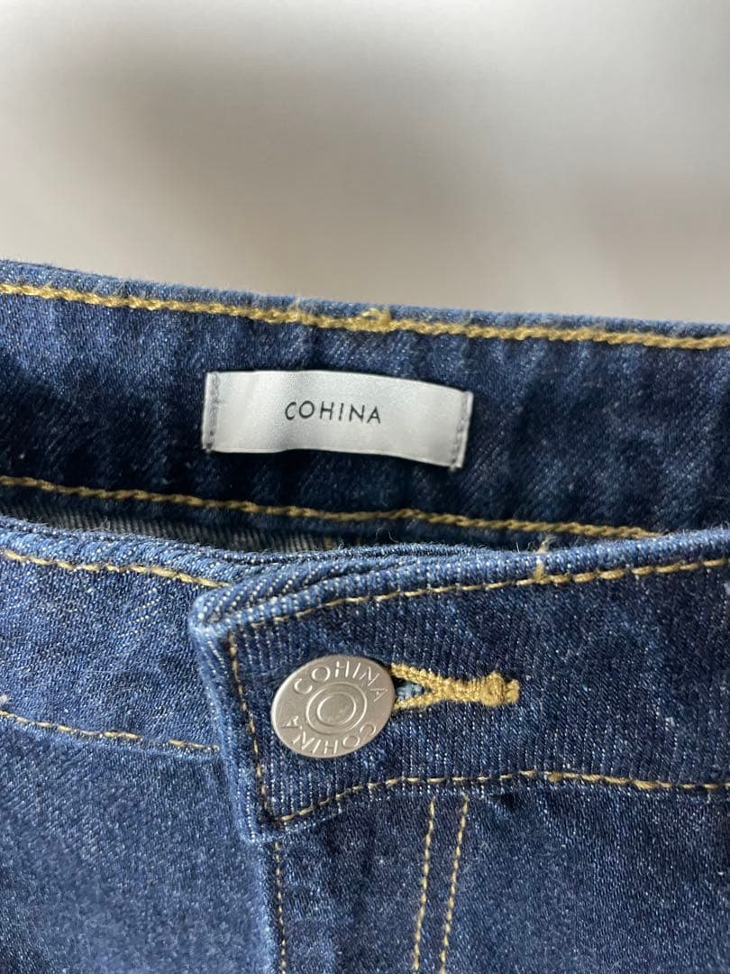 未使用 COHINA KUROKI DENIM セミワイドストレート