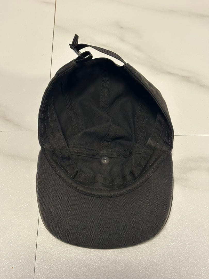 【使用感あり】Supreme Camp Cap ブラック ロゴキャップ