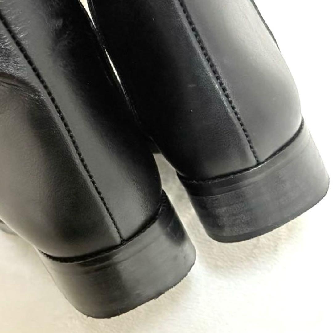 ◆REMME◆レメ 本革 サイドジップ ロングブーツSLOBE IENA 黒