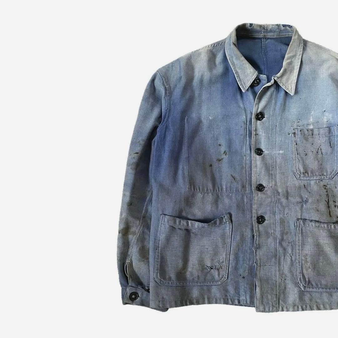 激渋50s フレンチワークジャケット　カバーオール　ユーロヴィンテージ