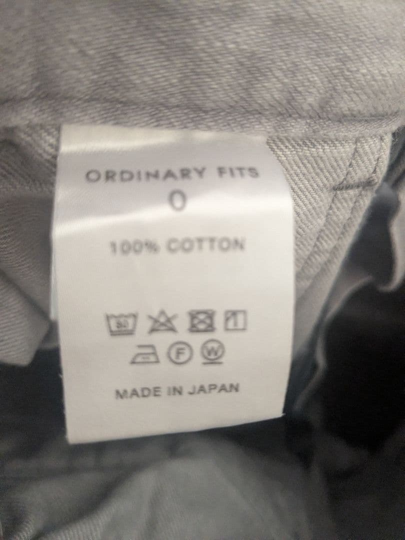 ordinary fits james pants 　デニム　グレー