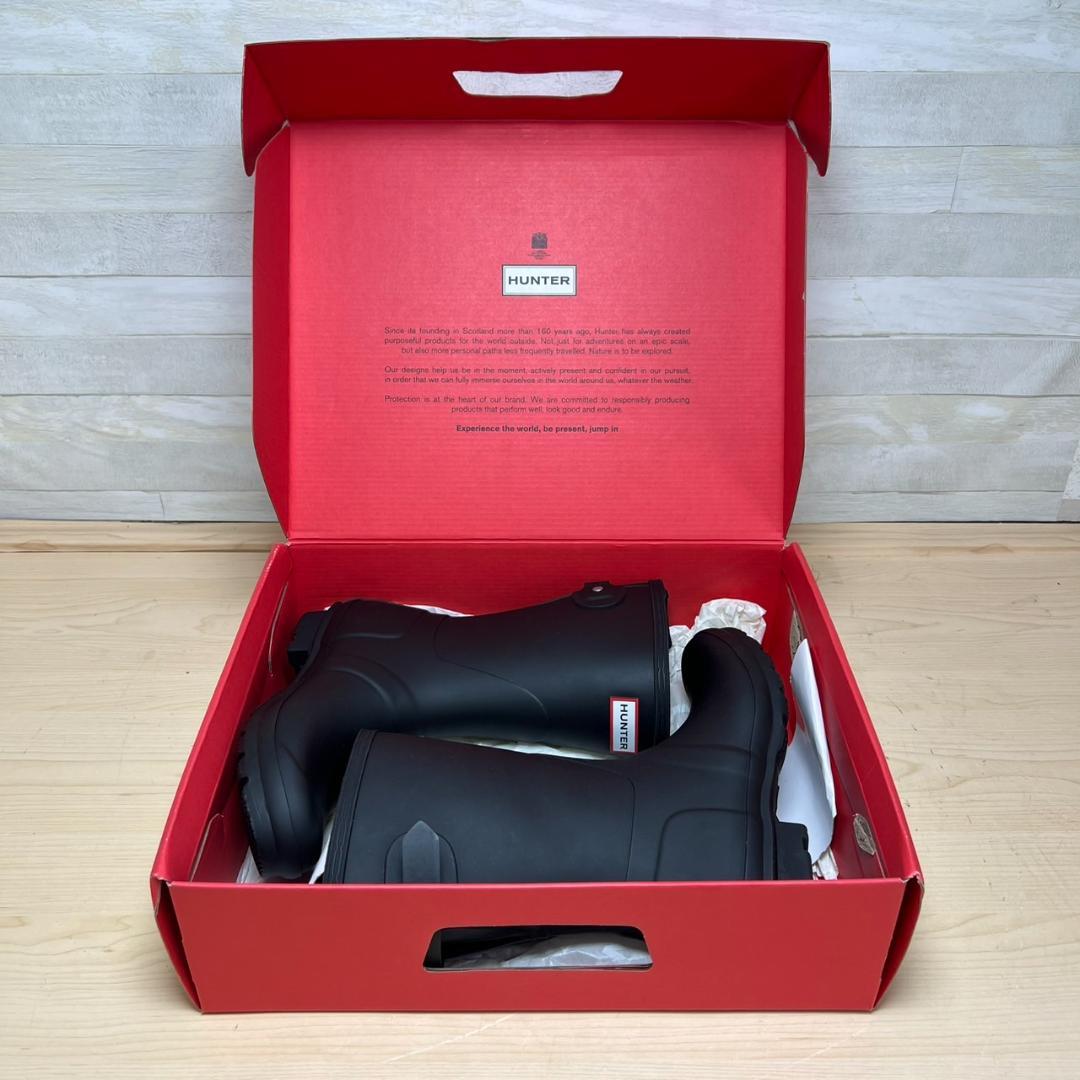 未使用品　HUNTER　レインブーツ　ショート　23cm
