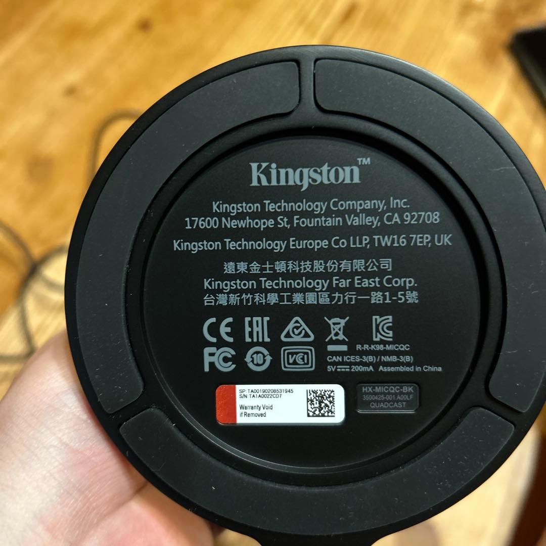 値下げ中 HyperX USBコンデンサーマイク ブラック/レッド