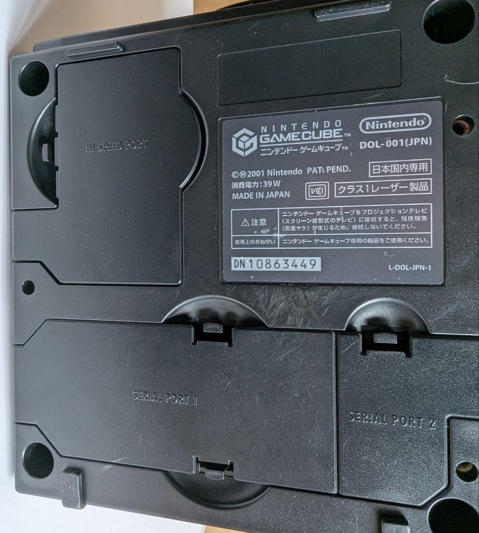 【動作・電源確認済み】ゲームキューブ ブラック 本体 セット メモリーカード付き