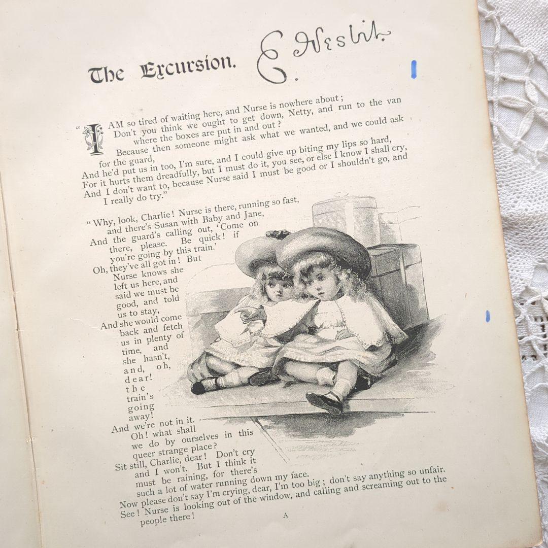 稀少1892アンティーク絵本 初版 洋書 児童書 ヴィクトリアン ヴンテージ