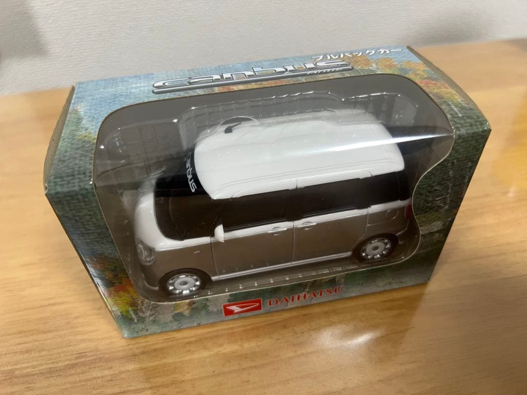 非売品　ダイハツ　ムーヴキャンバス　プルバックミニカー　シルバー