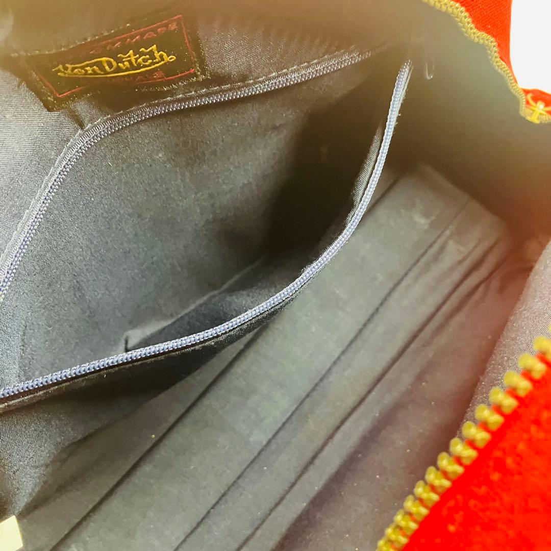美品　Von Dutch　ボンダッチ　キャンバス生地　ハンドバッグy2k レトロ