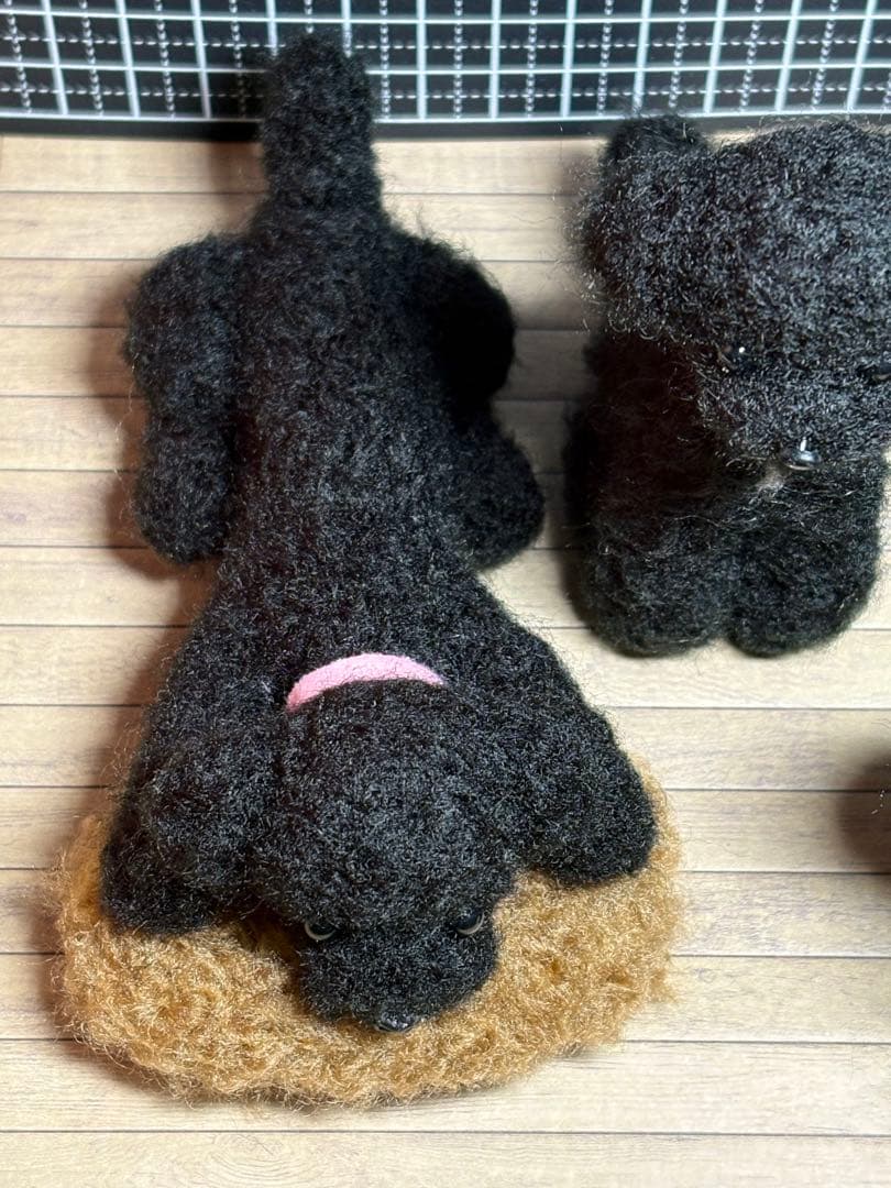 羊毛フェルト 毛糸 トイプードル（ブラック）専用❣️