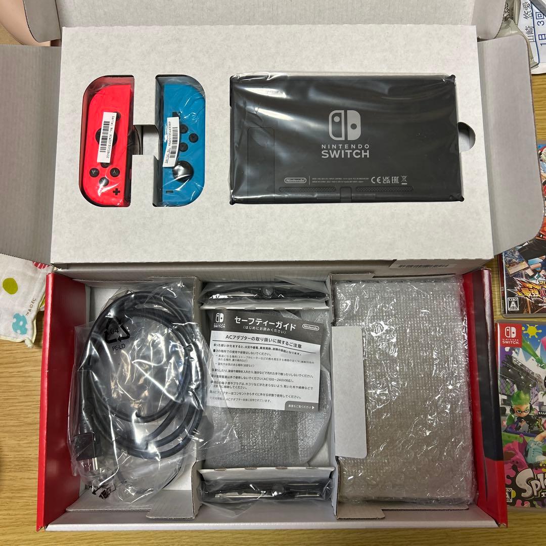 Nintendo Switch 本体 赤/青 ジョイコン付き