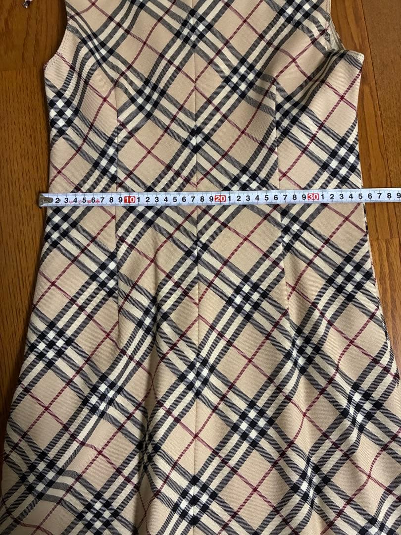 Burberry チェック柄 ノースリーブワンピース 36