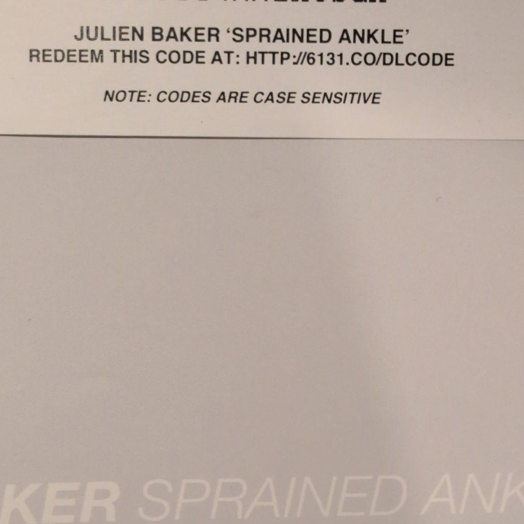 JULIEN BAKER SPRAINED ANKLE 限定版レコード