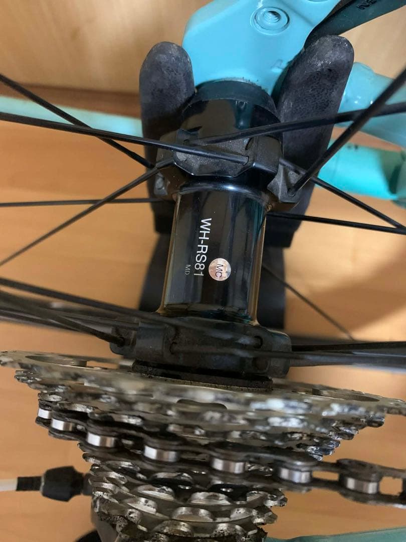 美品　BIANCHI ビアンキ カメレオンテ チェレステカラー シマノ105