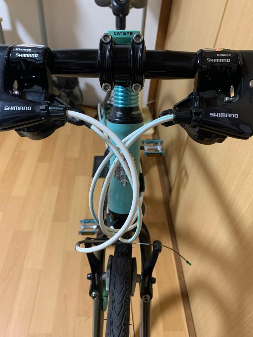美品　BIANCHI ビアンキ カメレオンテ チェレステカラー シマノ105