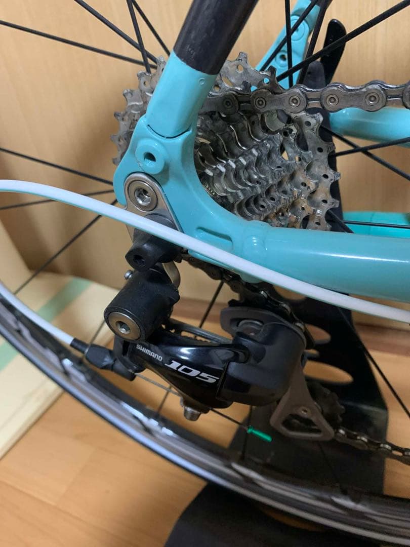 美品　BIANCHI ビアンキ カメレオンテ チェレステカラー シマノ105