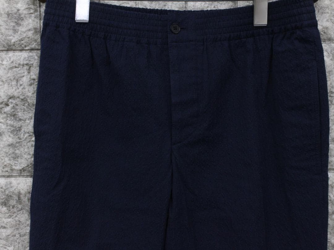 ▲HERMESエルメス イージーウエスト ワイドパンツ ネイビー