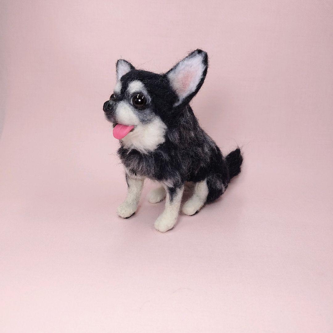 くるみ様 羊毛フェルト チワワ ハンドメイド 犬