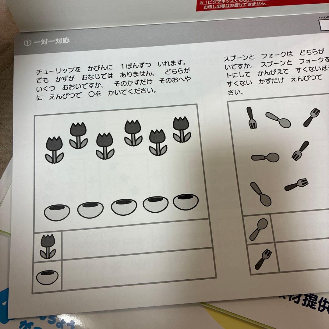 モコモコゼミ＋かんがえるさんすう こぐま会通信教材セット 12冊＋おまけ