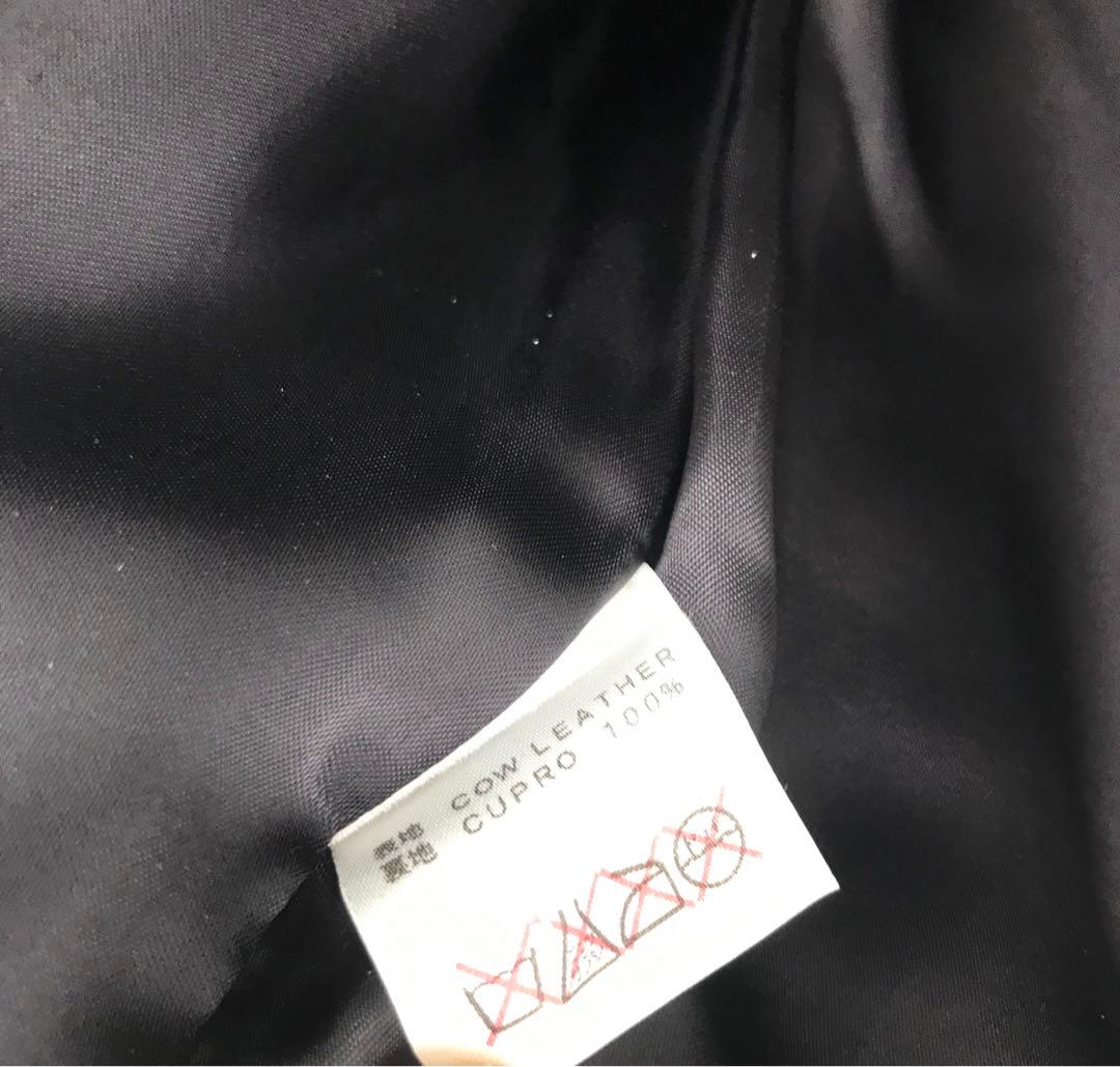 CALEE ベスト　レザー　M　牛革　ブラック