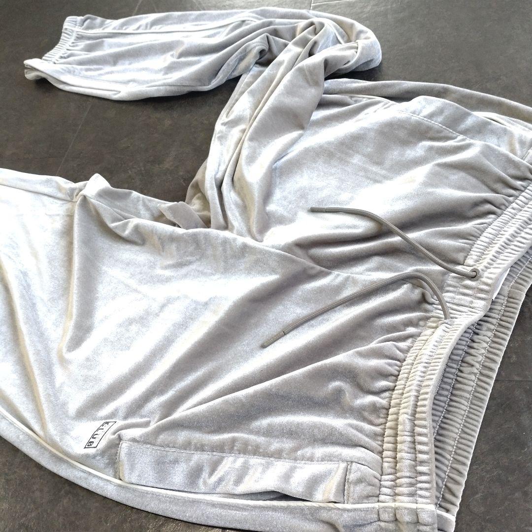 【プロクラブ シルバー】ベロア トラックパンツ ジャージ ビッグサイズ 2XL