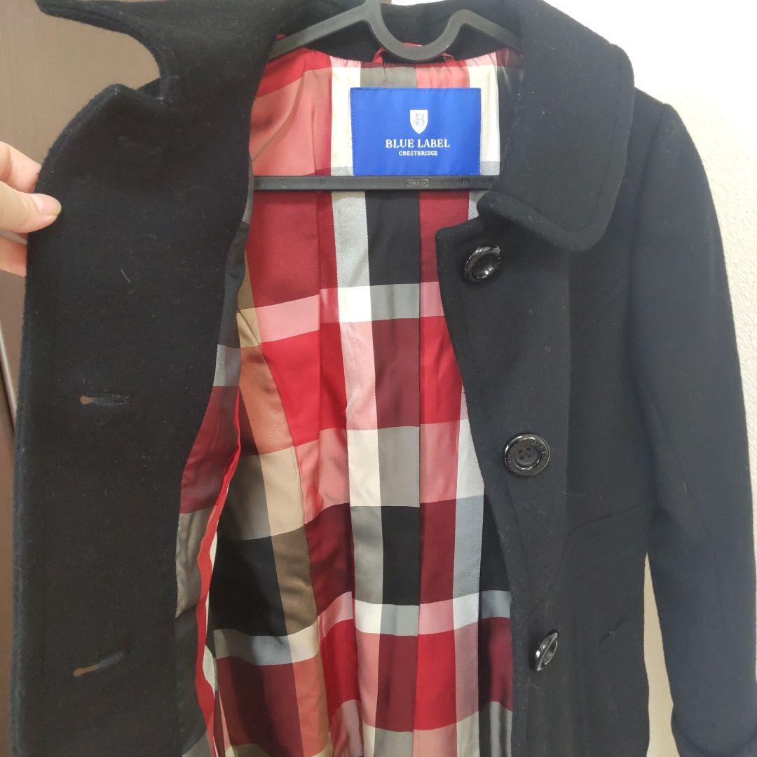 【BLUE LABEL CRESTBRIDGE】ビーバーメルトンシングルコート