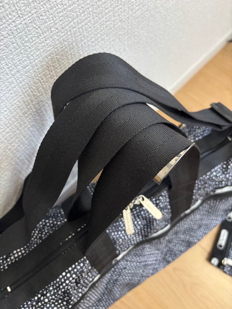 【未使用】LeSportsac ドットニュアンス柄 ボストンバッグ 黒ショルダー