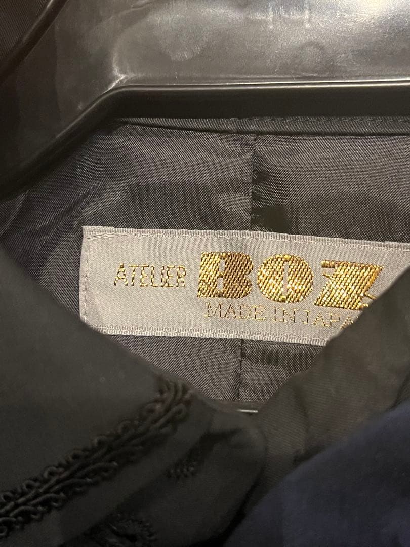 ATELIER BOZ ディーンジャケットワンピース ネイビー 長袖