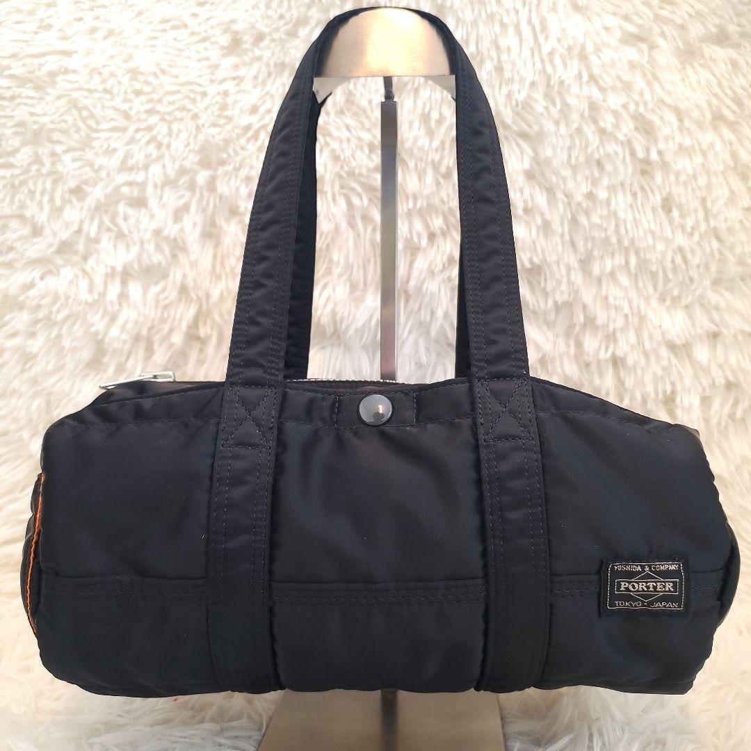 ⭐極美品⭐PORTER タンカー ミニ ドラムバッグ 黒 Sサイズ