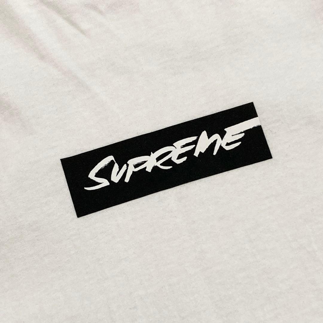 SUPREME シュプリーム Tシャツ デカロゴ ホワイト L 0156