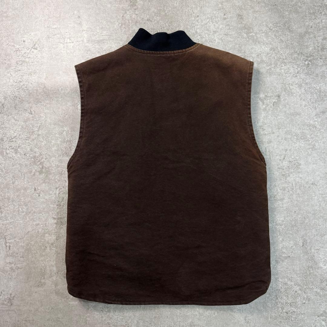 希少■carhartt カーハート 00s ダックベスト フェード 雰囲気◎
