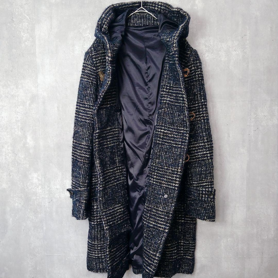 JOSEPH ABBOUD アルパカ モヘア ダッフルコート M フード付き