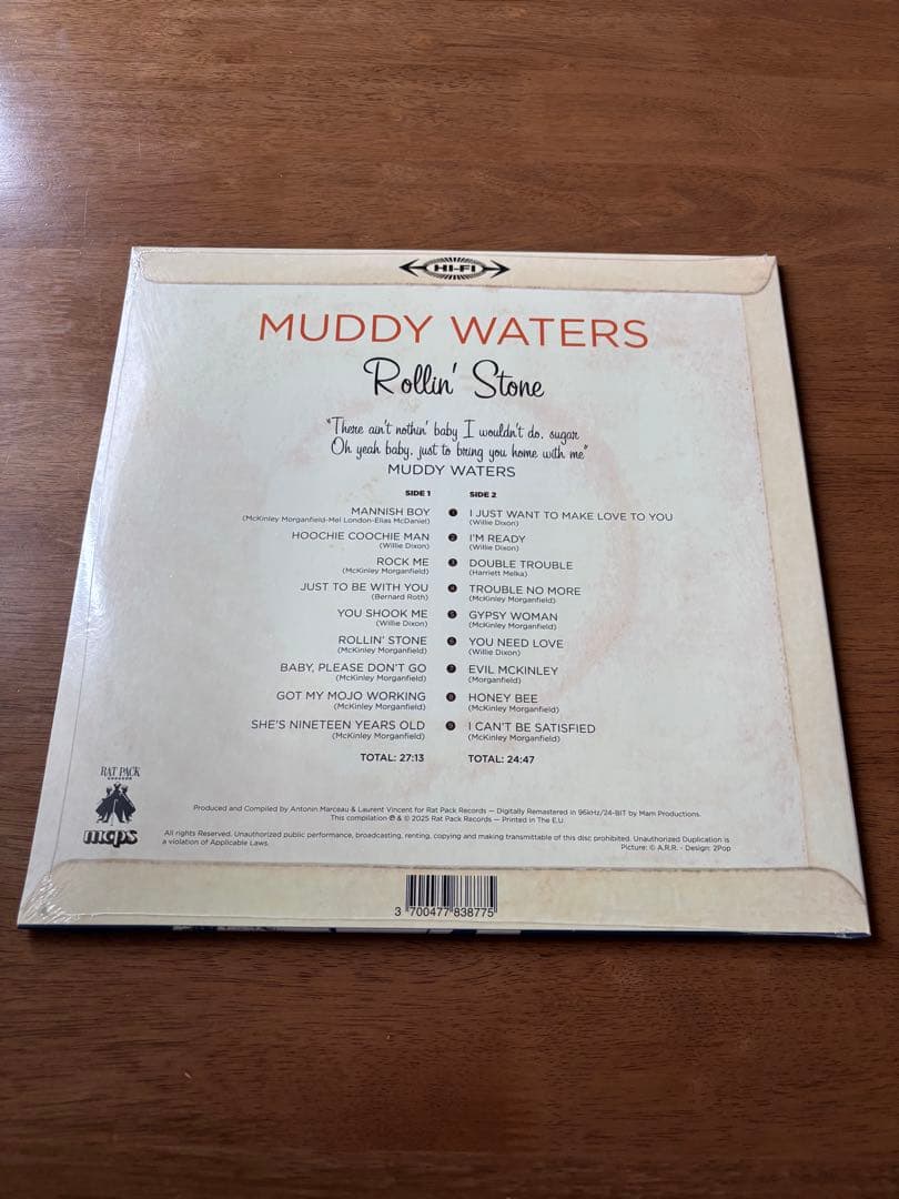 Rollin' Stone / MUDDY WATERS 未開封 LP+CD