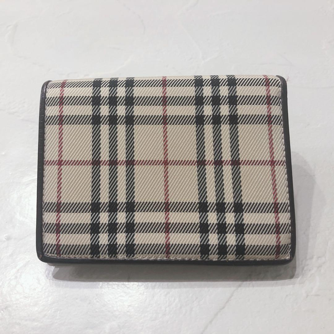 ☆BURBERRY☆ バーバリー 二つ折り財布 ノバチェック ベージュ ブラウン