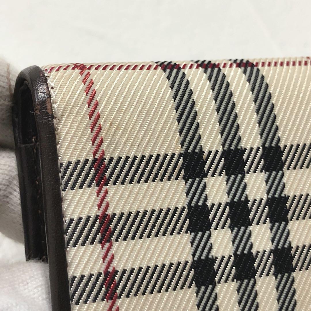 ☆BURBERRY☆ バーバリー 二つ折り財布 ノバチェック ベージュ ブラウン
