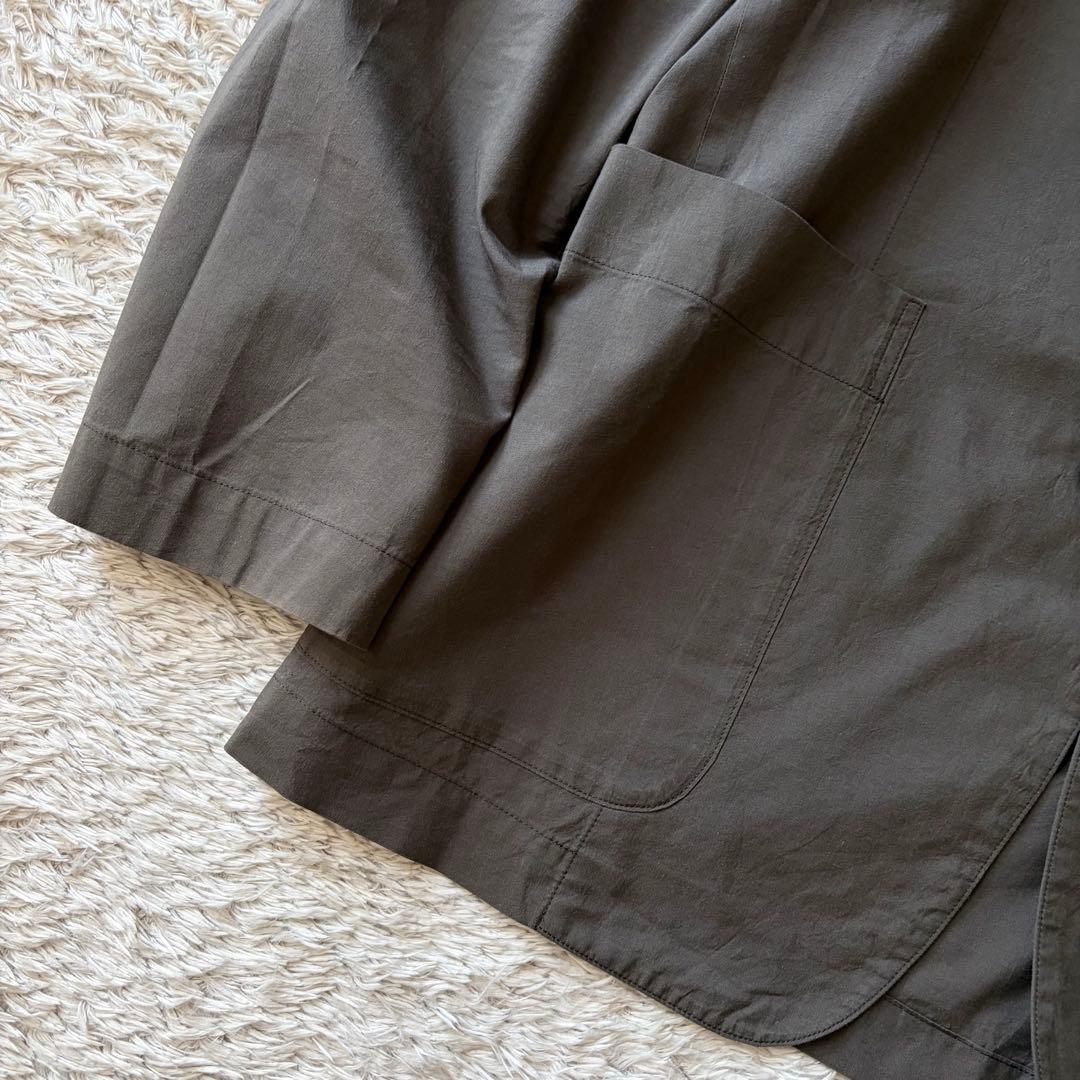 マーガレットハウエル コットン シルク ジャケット S グレージュ