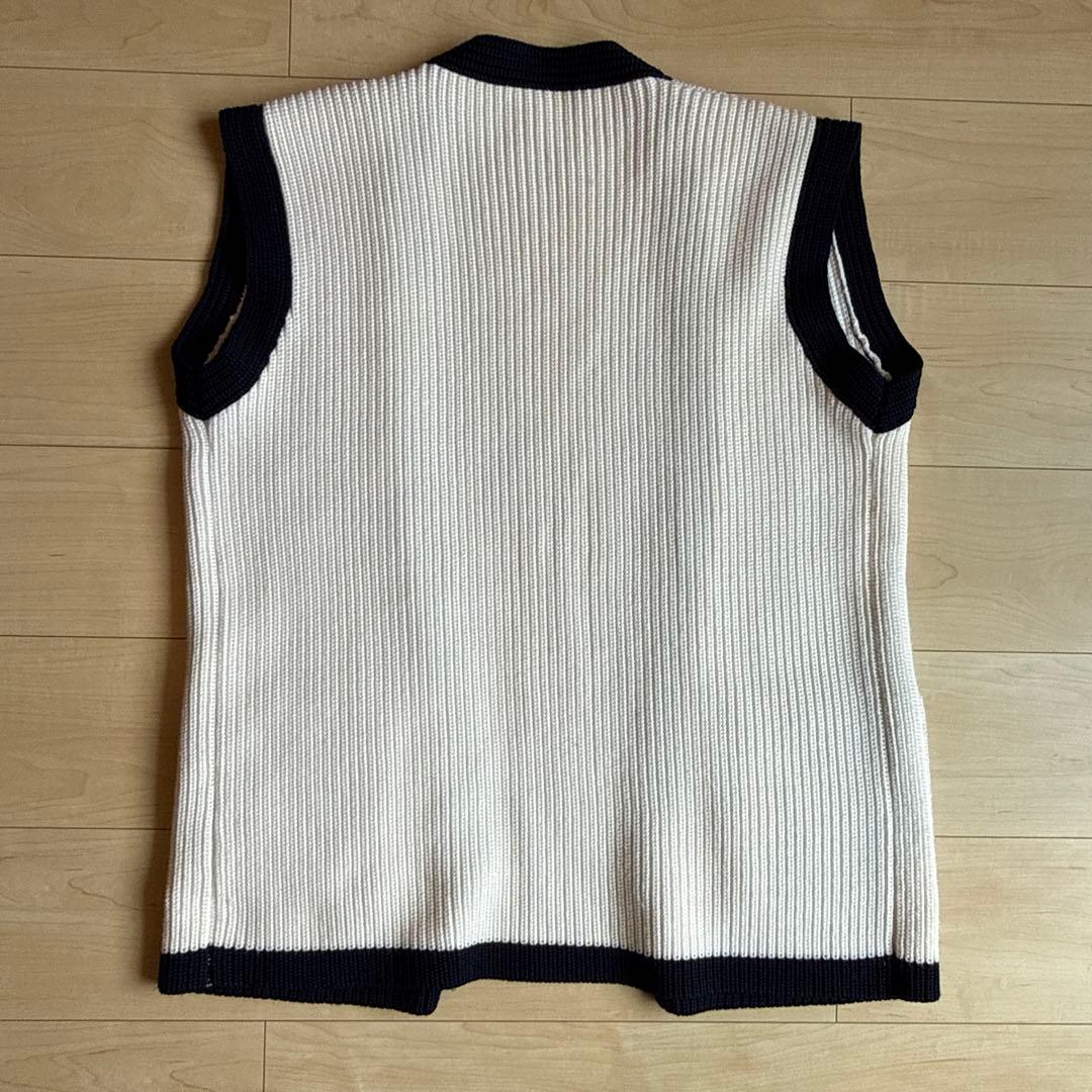 SUNNEI フロントオープンニットベスト