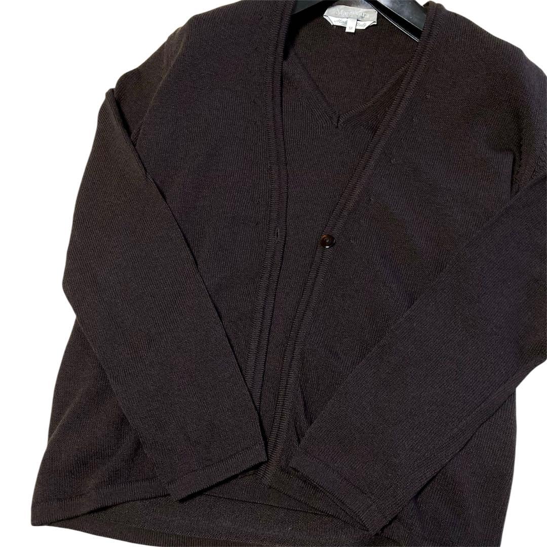 Max Mara 銀タグ イタリア製 ニット アンサンブル 長袖 ブラウン M